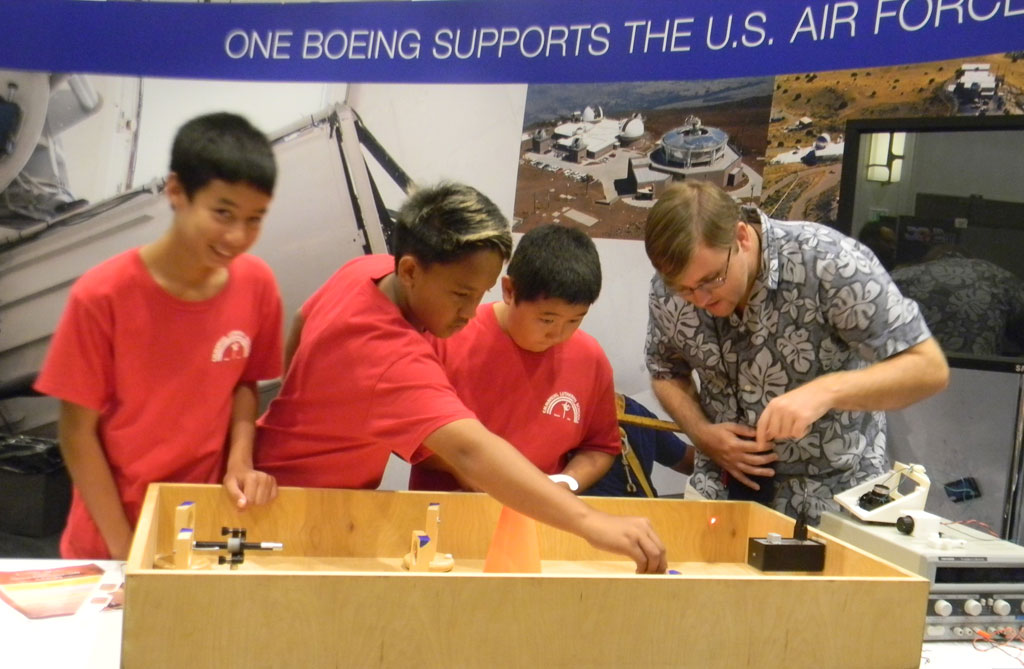 Maui County students connect with Boeing during stellar space conference
