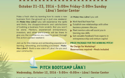 Pitch Bootcamp and Business Workshop on Lāna‘i