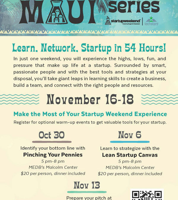 Startup Weekend Maui Series Returns